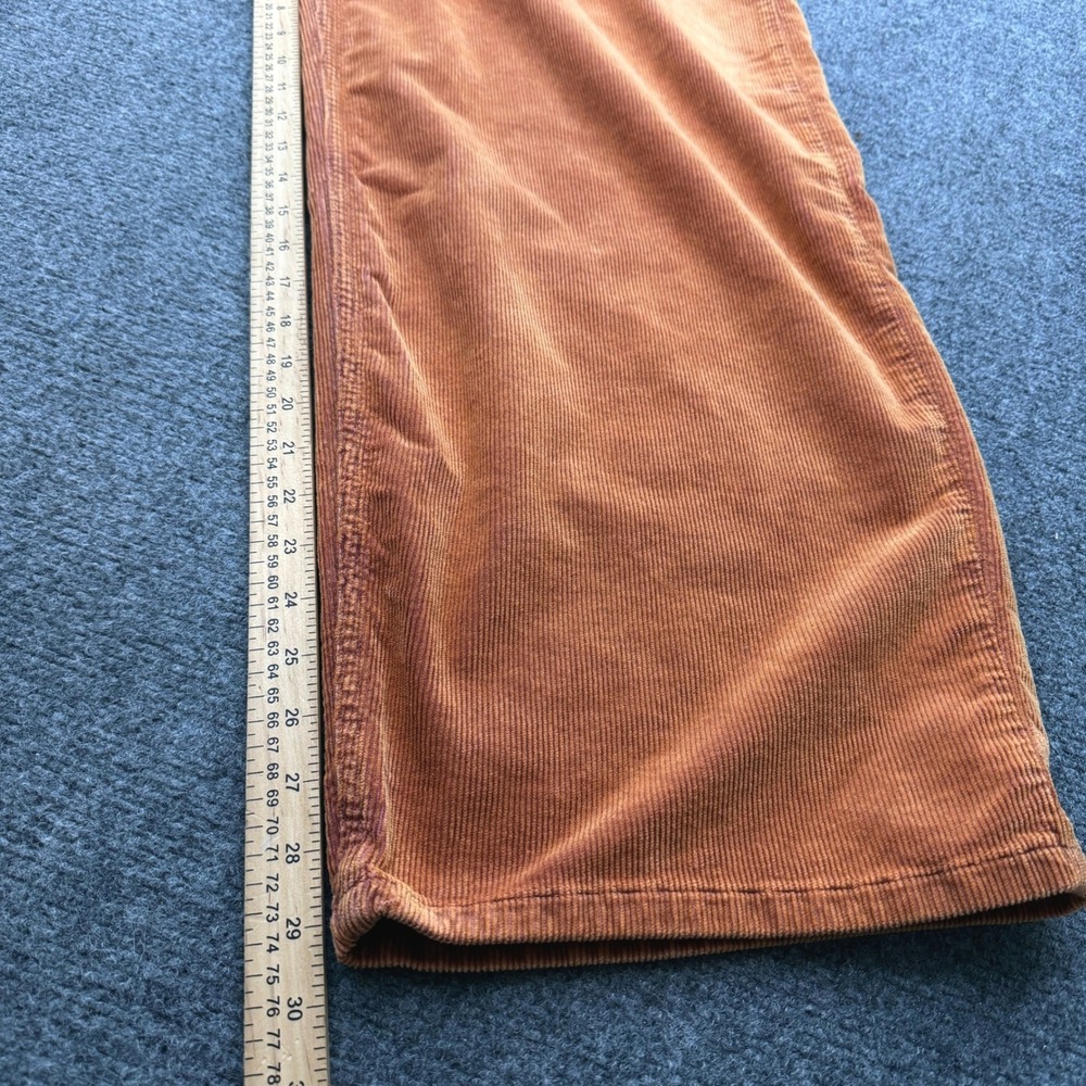 Anthropologie Pilcro Kenna Heritage Corduroy Barrel Jeans 29 Rust Boho Western - Picture 6 of 9